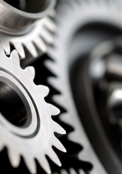 Machine Gears Close-up of Machine Gears ; shot with very shallow depth of field
